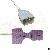 Nihon Kohden 9 Pin Disposable Spo2 Sensor, Adult, 0.9m