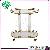 Luxury Asia Style Cart Metal Glass Trolley Room Serving Trolley