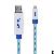 El Visible 8 Pin Lightning Usb Flowing Flat Cable Wpl016