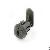 Small Plastic Push-in Cam Lock, Nylon 6 / 6 Black, Combination 15
