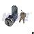 Wafer Key Cam Lock, Zinc Alloy, Shiny Chrome, Nickel Plated