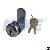 Zinc Alloy 22.9mm Wafer Key Cam Lock, Spring Loaded Disc Tumbler System