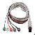 Compatible 6 Pin 3 Leads Ecg Cable