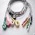 Din Style 5 Leadwires Ecg Cable