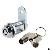 Zinc Alloy Tubular Cam Lock, Cylinder Diameter 3 / 4 Inch