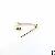 Fashion Decorative Brooch Gold Plated Brass Safety Pin