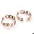 Hollowed Jewelry Charm Cuff Bangles Rose Gold Coated Girl Fashion Bangle Bracelet