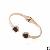 China Jewelry Supplier Super Fashion Real Rose Gold Plated Stainless Steel Lady Bangles