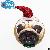 Christmas Glass Dog Ornament For Tree Decoration