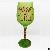 Christmas Hand Painted Custom Goblet Wine Glass Tumbler