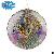 Flat Round Peacock Glass Christmas Ornament