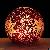Christmas Garden Decoration Crackle Glass Ball With Led Sphere Light
