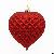 Classic Glass Heart Shaped Glass Christmas Ornament Hanging Crafts