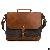 Vintage Canvas Messenger 15.6 Inch Laptop Briefcase College Bag Business Shoulder Strap Handbag