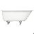 Roll Top Cast Iron Bathtub Yx-010