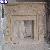 Carved Travertine Stone Fireplace