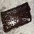 Genuine Crocodile Leather Zip Wallet Dark Brown One Zip Purse Belly Crocodile Skin Clutch Wallet