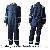 Navy Blue Fr Cotton Coveralls With Reflector Protective Clothing