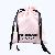 Pink Embroidery Satin Lingerie Travelling Storage Drawstring Bag