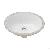 White Oval Porcelain Undermount Sink