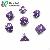 Purple Plastic Dice Set