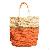 Paper Striped Straw Beach Bag