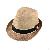 Splicing Paper Straw Fedora Straw Hat