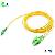 Optical Fiber Patch Cable Sc Apc Lc Apc Os2 9 / 125um G652d Duplex 2.0mm Lszh Yellow