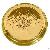 Brass Hammered Dinner Thali