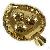 Brass Leaf Shape Chandan Roli Tika Chopda Set
