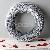 Christmas Wreath Glitter Handicraft Hanging Silver Door Wreath