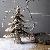 Glitter Artificial Christmas Tabletop Decoration Tree