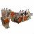 Full-automatic Four-roll Feeder Double Lines Cold Cutting T-shirt Bag Making Machine