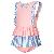 Girls One Piece Swim Skirt