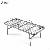 Single Gray Iron Net 90x190cm Collapsible Metal Bed Frame