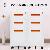 Movable 3 Drawer Metal Storage File Cabinet With Wheels