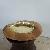 Brass Natural Teak Bowl Natural Finish