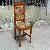 Colonial Dinning Chair Rattan With Solid Wood