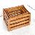 One Set Rectangular Teak Wood Bin