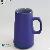 Blue Large Belly Color Glazed Stoneware Coffee Mugs