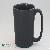 Custom Tall Matte Black 14oz Ceramic Coffee Mug With Large Handle Factory