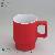 Customized Red Short Stackable Espresso Ceramic Coffee Mugs