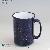 Wholesale Large Blue Faux Enamel Camping Stoneware Coffee Mugs