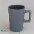 Gray Wide Mouth Frosted Ceramic Coffee Mug Manufacturer