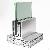 Laminated Glass Railing Aluminum Base Shoe Glass