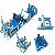 Large Inflatable Comb Obstacle Course Party Inflatable Obstacle Course For Team Events