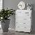 Tall Dresser 6 Drawer Chest Modern White / Grey Dresser Wood Chest Of Drawer Buffet Sideboard