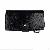 Black Wallet With Short Strip And Zipper Around