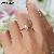Pear Cut Moissanite S925 Sterling Silver Solitaire Engagement Ring