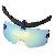 Clip Up Blue Mirror Sunglass